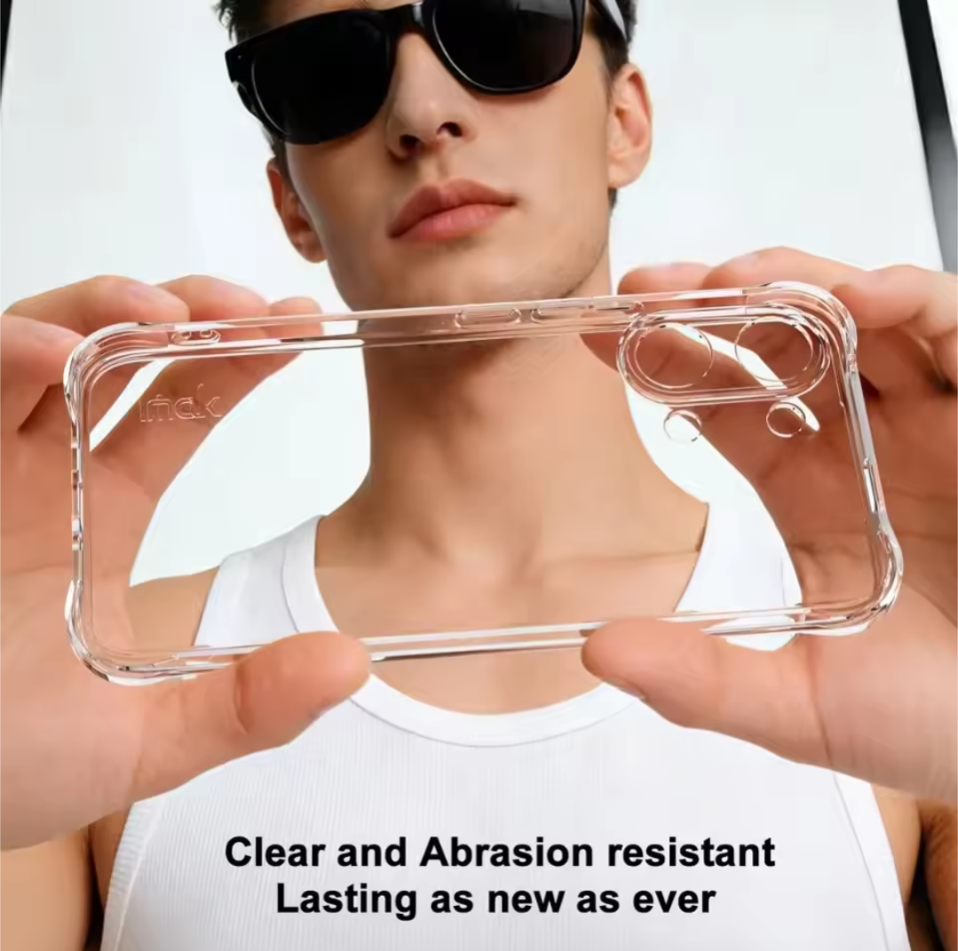 Xiaomi Redmi Turbo 5 Max Phone Case Transparent TPU Four-Corner Silicone Protective Case Soft Case