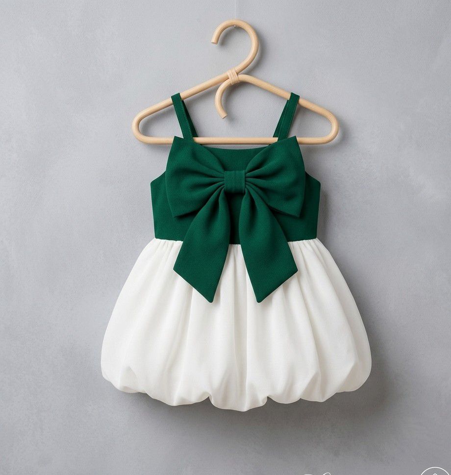2 piece summer collection baby girl dress 14 August green shirt and white colour trouser