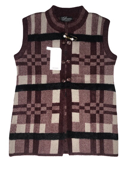 Sleeveless sweaters for women round neck wool cardigans
