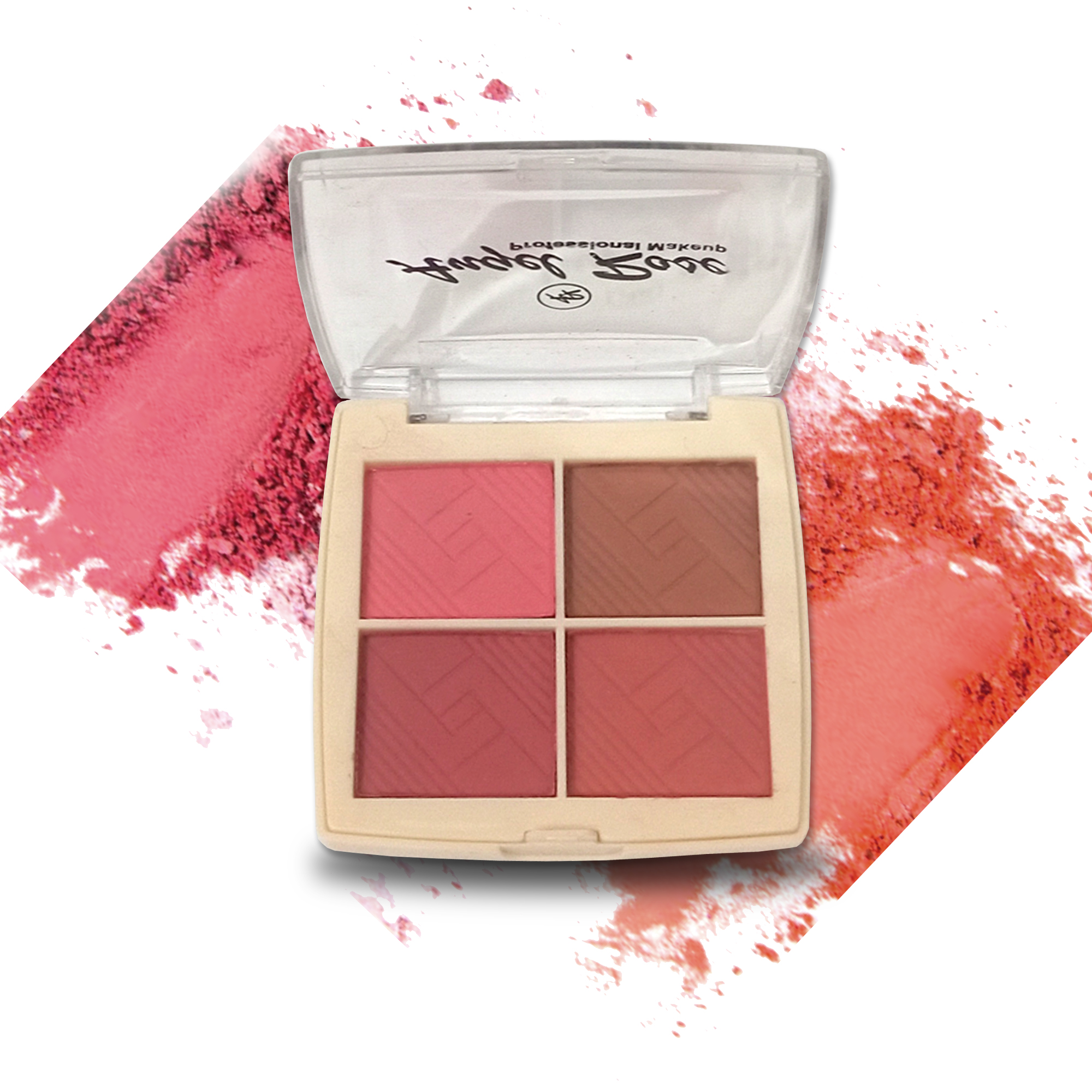 Premium Bridal 4-Color Blush Palette Set - High Pigmentation, New Elegant Makeup