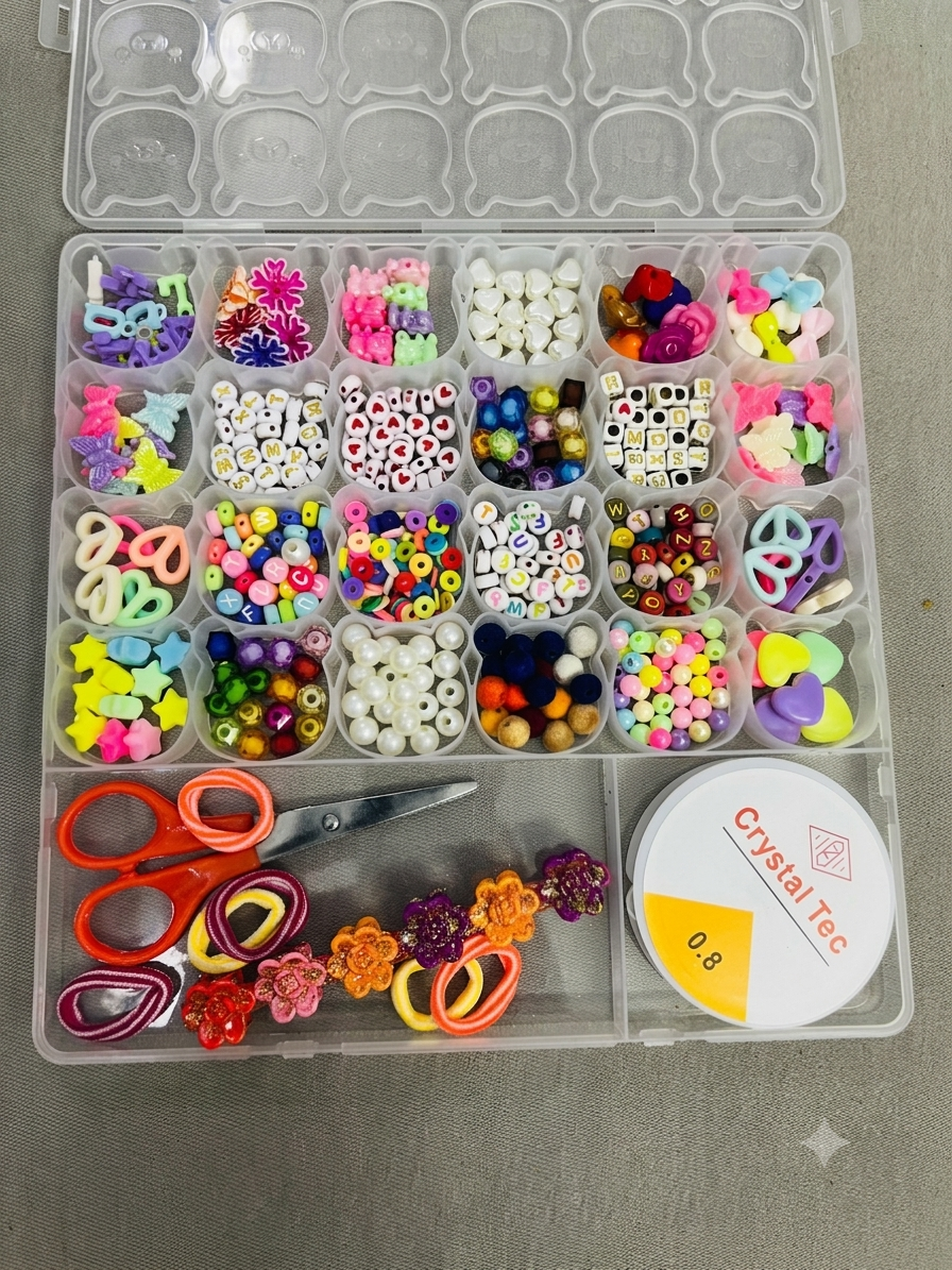 DIY Beads Box for Making Jewelry items with Accessories