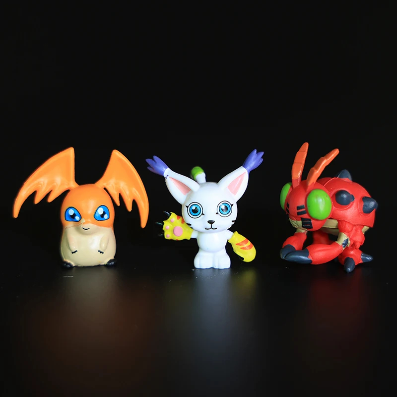 Hot 9Pcs/set Digimon Digimon Adventure Anime Figure Model PVC Collection Ornaments Statue Dolls Birthday Toy