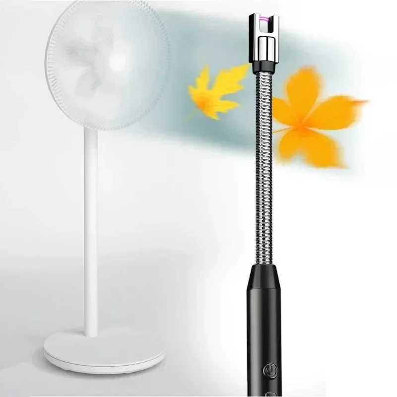 360° Outdoor Kitchen Lighter USB Rechargeable Portable Electronic Lighter Safety Lock Eco-friendly For Candles Gas Stoves