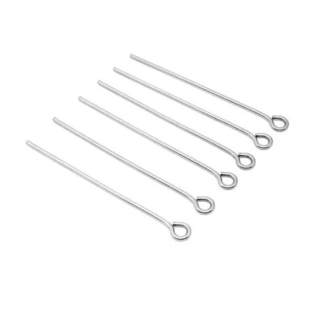 Flat & Eye Pins for Earrings & Beading Supplies Headpins for DIY Jewelry Making