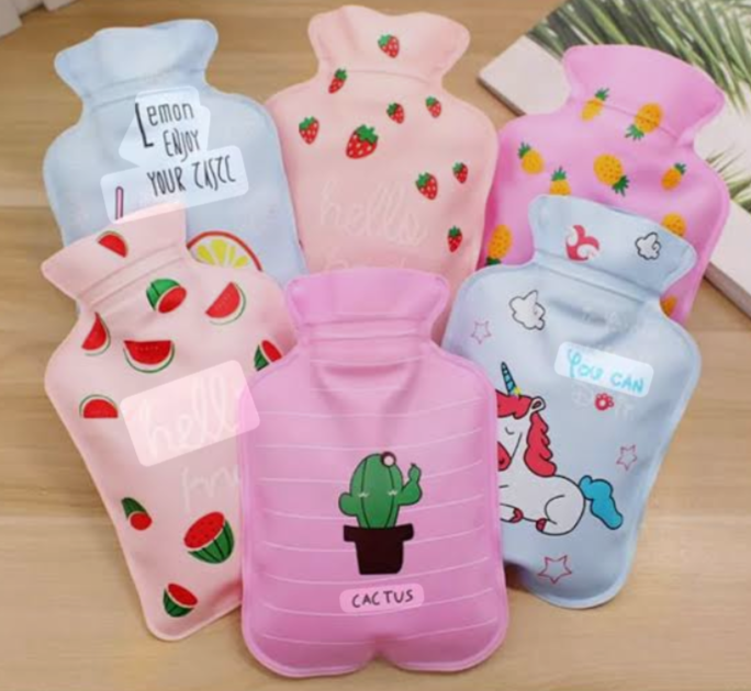 Mini Hot Water Bag – Reusable, Leakproof & Portable Hot Water Bottle with Soft Cover, Perfect for Pain Relief, Cramps, Muscle