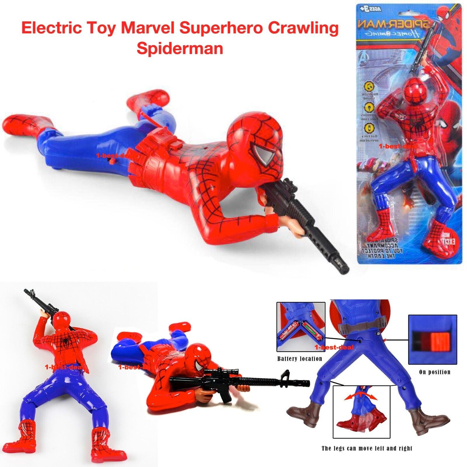 Spider Toys | Crawling Toy | Big Size (14 Inch)