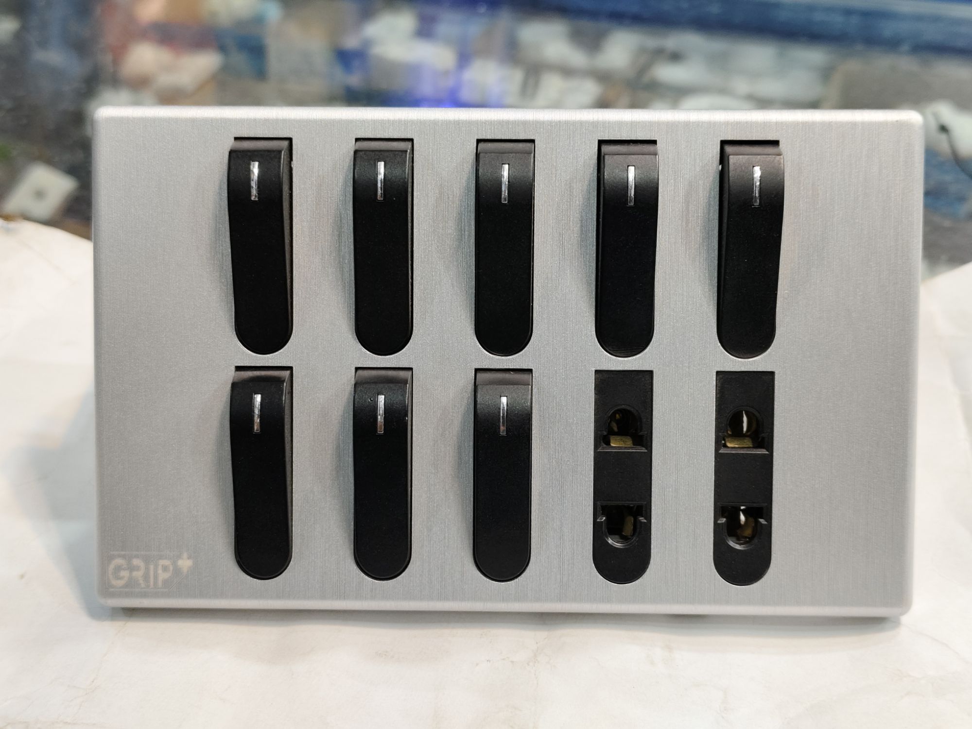 8 Switches+2 Sockets Electric China Fitting Sheet China Switch Board ...
