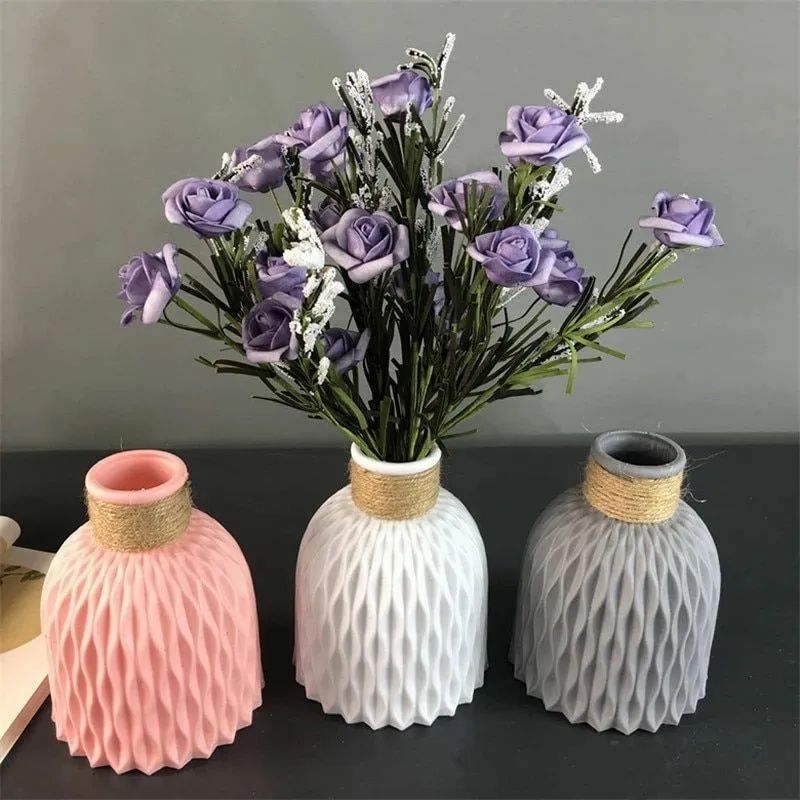 Beautiful And Unbreakable Plastic Flower Vase For Home Decor High