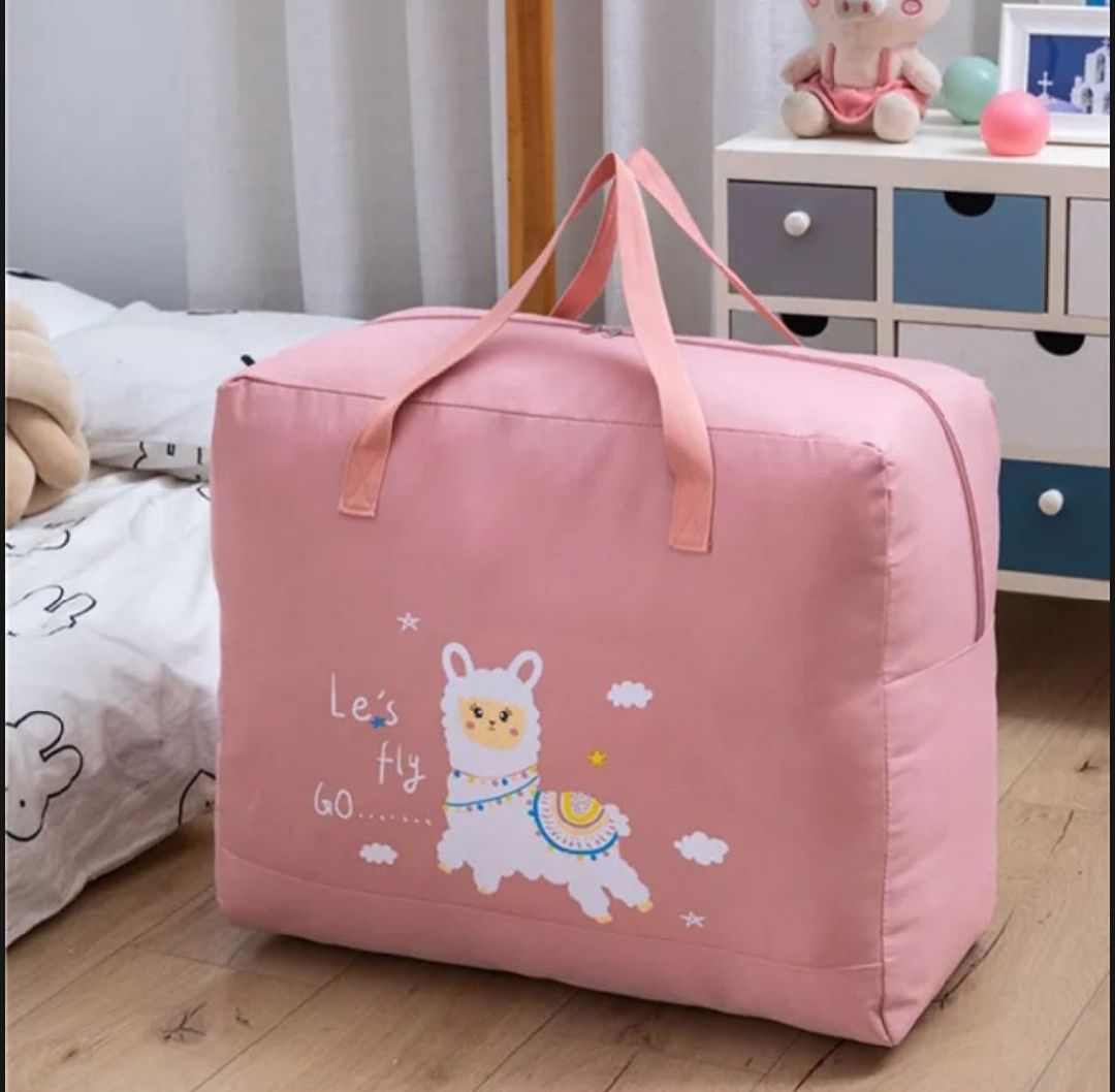 Baby Dinosaur Storage Bag for Kids – Large Capacity Travel Organizer with Zipper – Lightweight & Foldable – Cute Cartoon Design