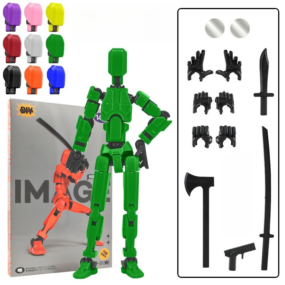 Lucky Joint Man Finished Product T13 Magnetic Doll, Full-Body Movable 3rd Generation Mannequin, DIY Stress-Relief  Anime