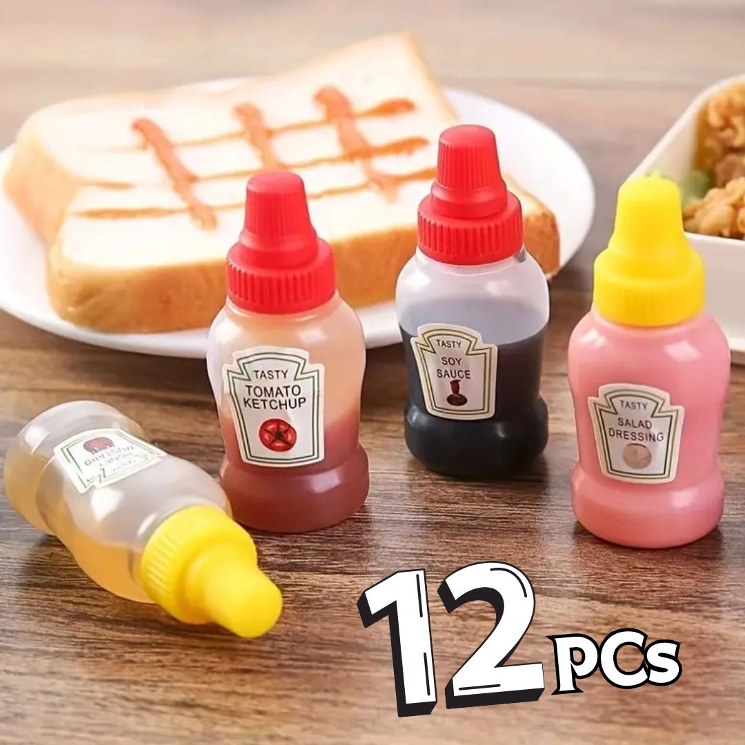Mini Portable Sauce Bottles for Lunch Box - photo 2