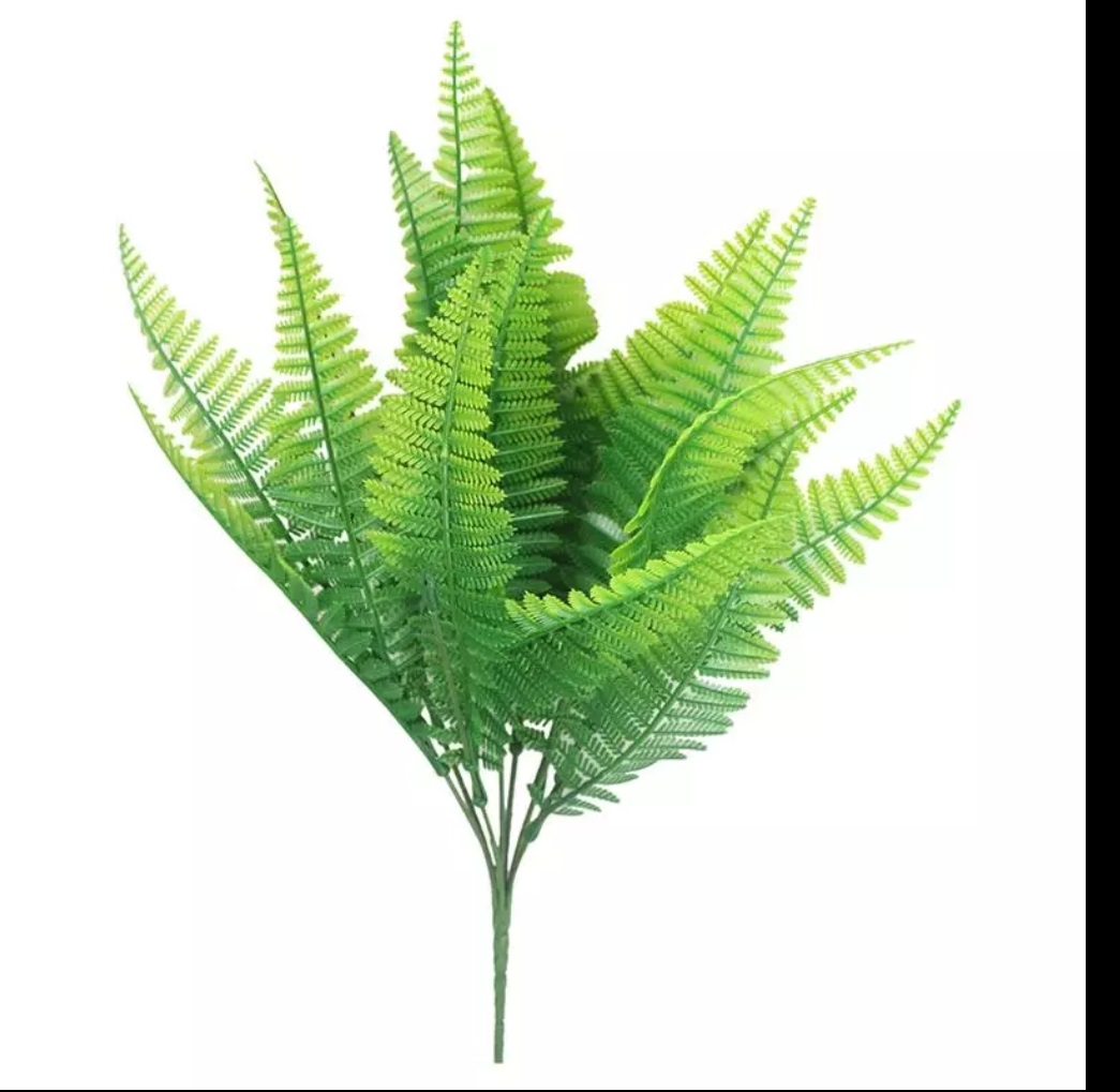 Artificial 7 Head Green Bunch for Vases and for home decore