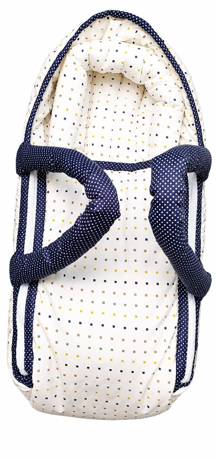 Jack & Jill Carry Crib - Best Quality Latest Design Newborn Baby Hand Carry Cot with Handles for Carrying - Portable Baby Bed Sleeping Bag Baby Bistar Gaddi Sleeping Bag Bed