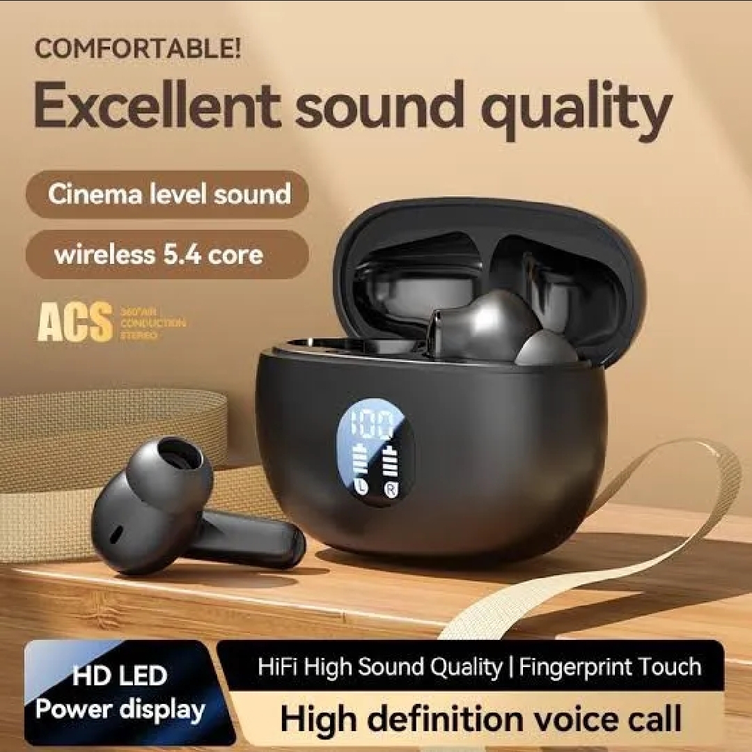 Best Lenovo XT96 TWS Wireless Earbuds Bluetooth 5.3 Dual Stereo Noise Reduction Bass Touch Control In-Ear Headset With Charging Case – Black price in Pakistan