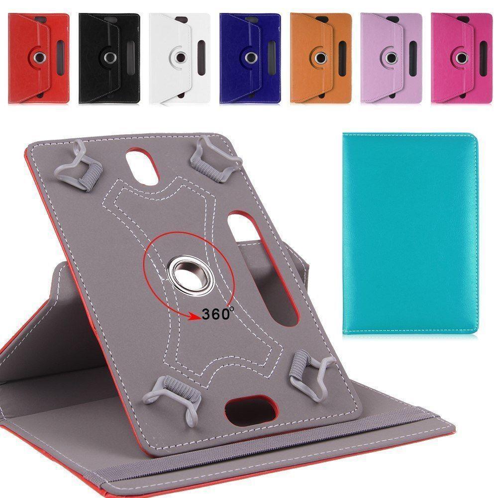 7 / 8  / 10 Universal Leather 360 Rotation Tablet Book Cover For All Brand And Android Tab Universal Tablet Book Cover Case