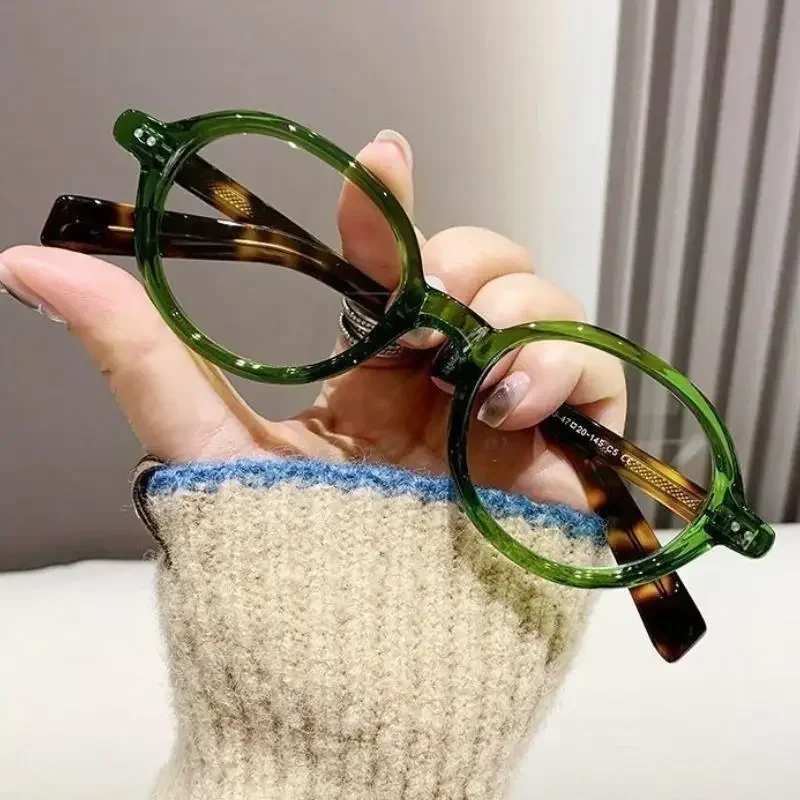 Trendy Small Oval Reading Glasses Men Women Ultralight Far Sight Eyeglasses Unisex Fashion Presbyopia Prescriptions