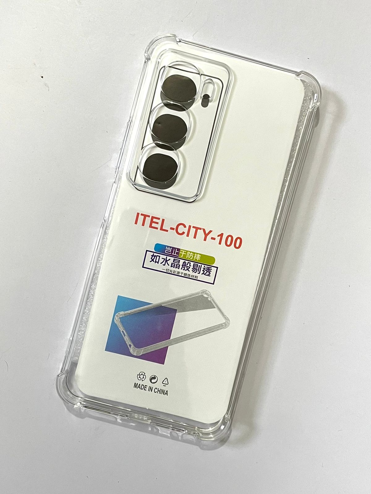 Itel City 100 - Clear Shockproof Silicon Case