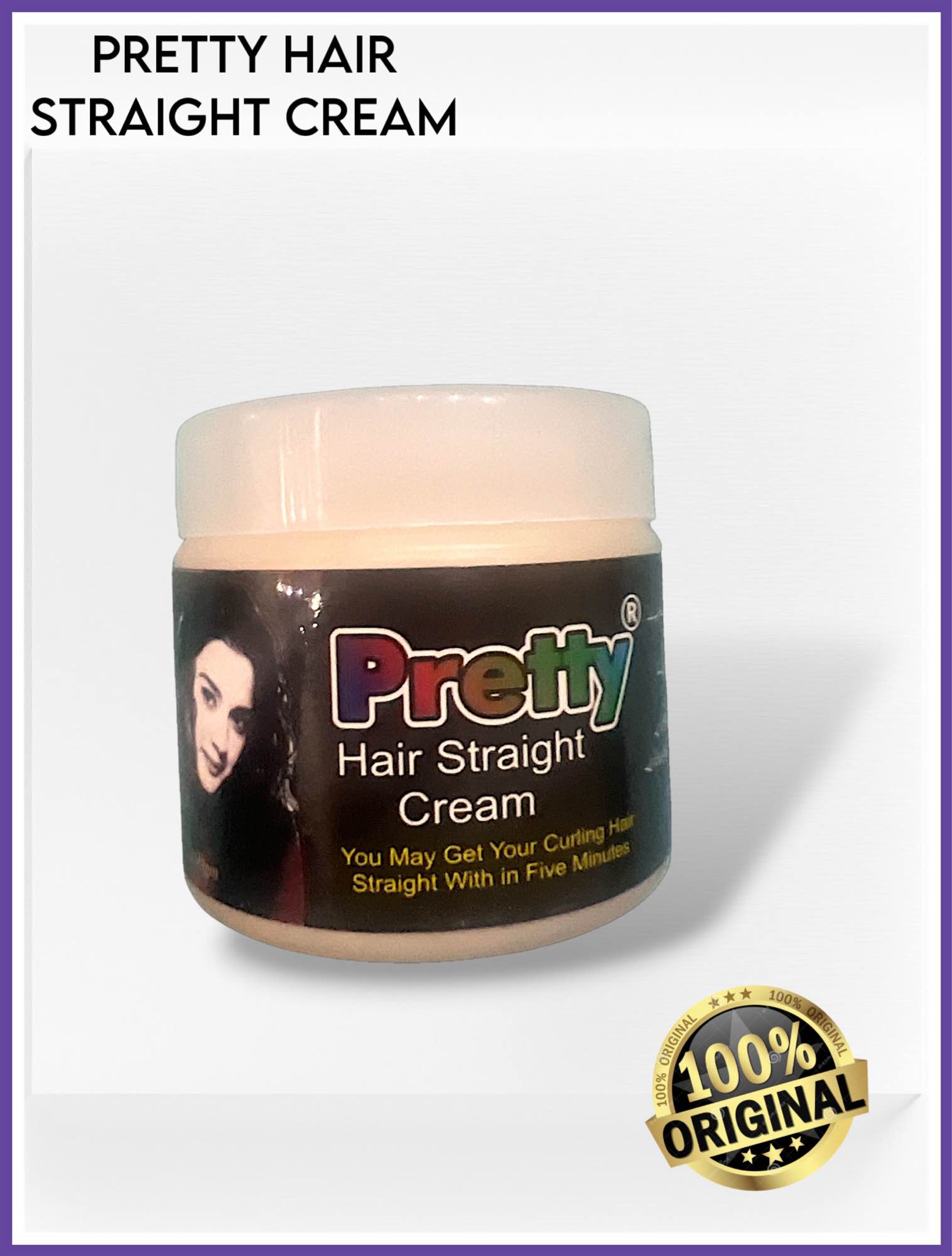 Pretty Hair Straight Cream - Keratin - Hair Straightening Cream - Original Hair Straightening cream 300g jar