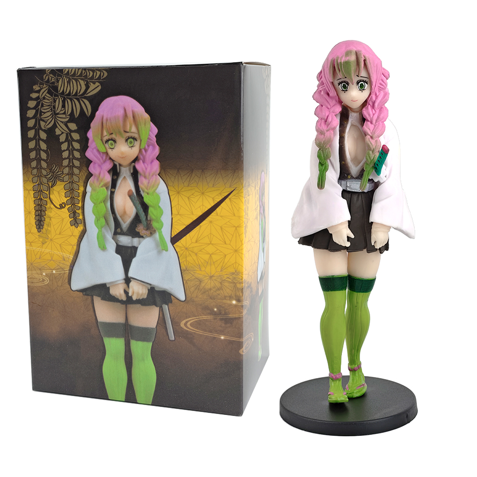 15cm Anime Demon Slayer Figure Doll Toy Nezuko Tanjirou Zenitsu Inosuke Kyoujurou Shinobu Giyuu Qposket Model Toy 