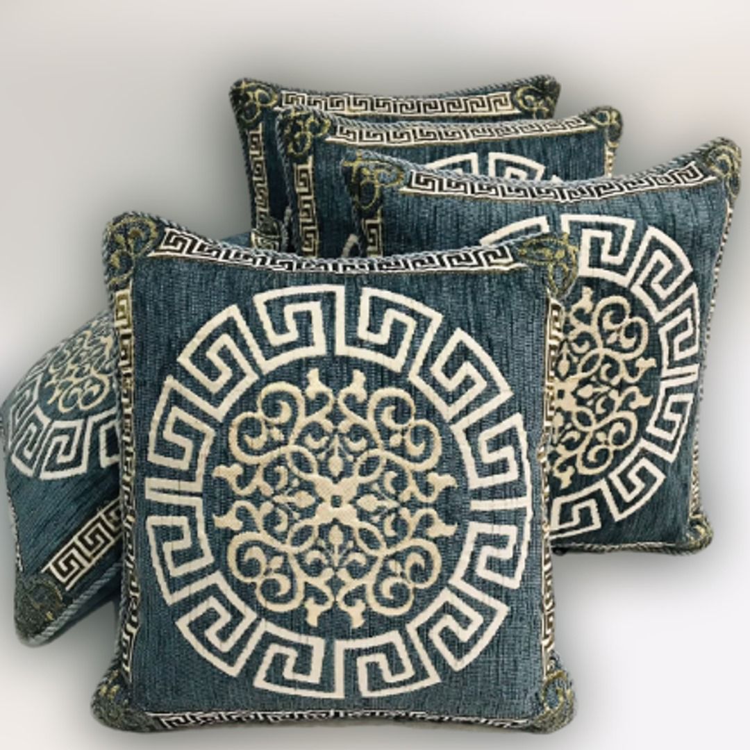 Velvet jacquard cushion cover set pack of five