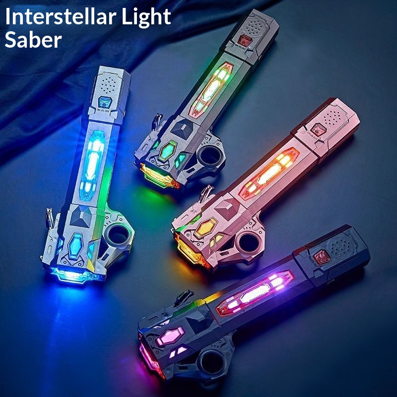 Children's boy laser sword planet telescopic light-up sword two-in-one multicolor flashing fluorescent stick toy