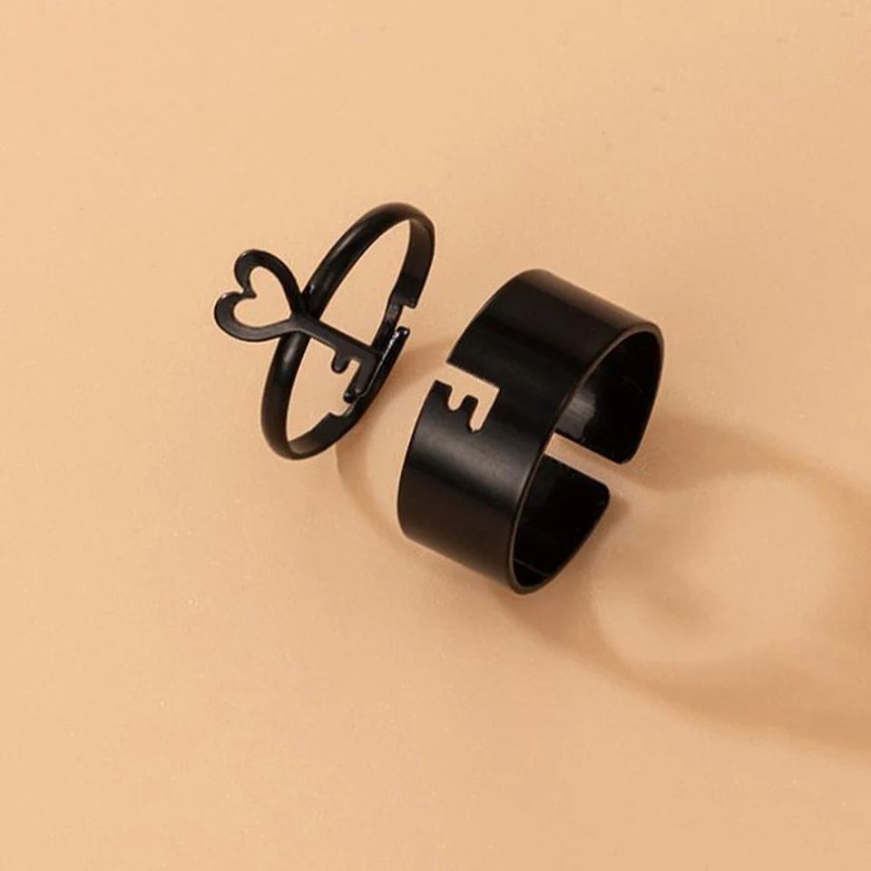 lock And Key Design Couple Ring Pack of 2/Couple Ring/Friendship Ring By BSM
