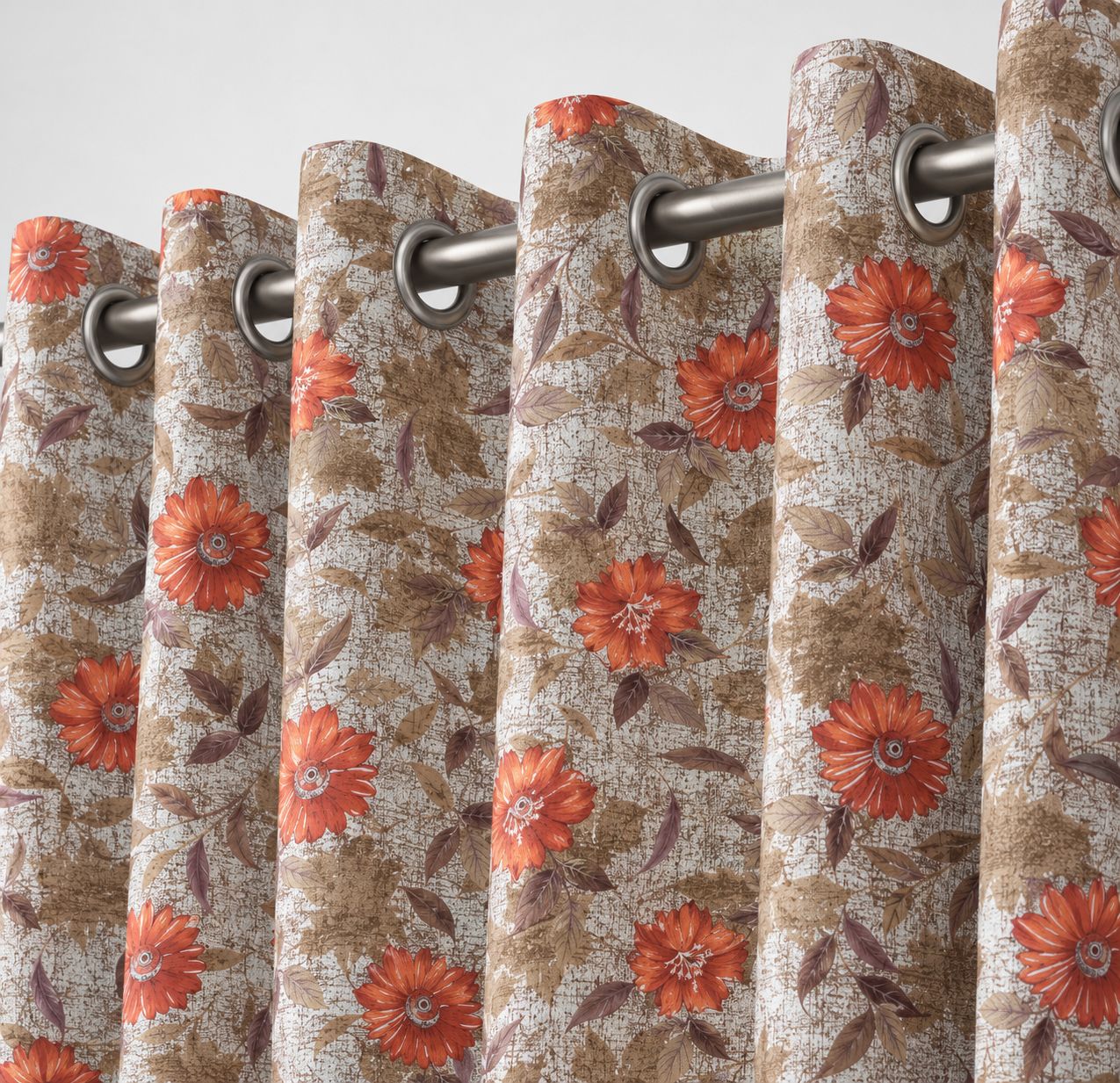 Premium Quality Italian Curtain (Parda) For Home Decor Elegant & Fancy Curtain With Ring(Eyelet) For Windows (1Pc Curtain)