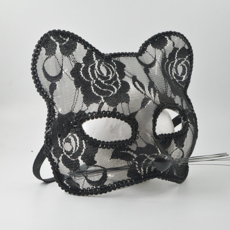  Lace CAT Face Masks For Women Party Masks Cosplay For Adults Masquerade Animal Lace Halloween Costume Fun Prop