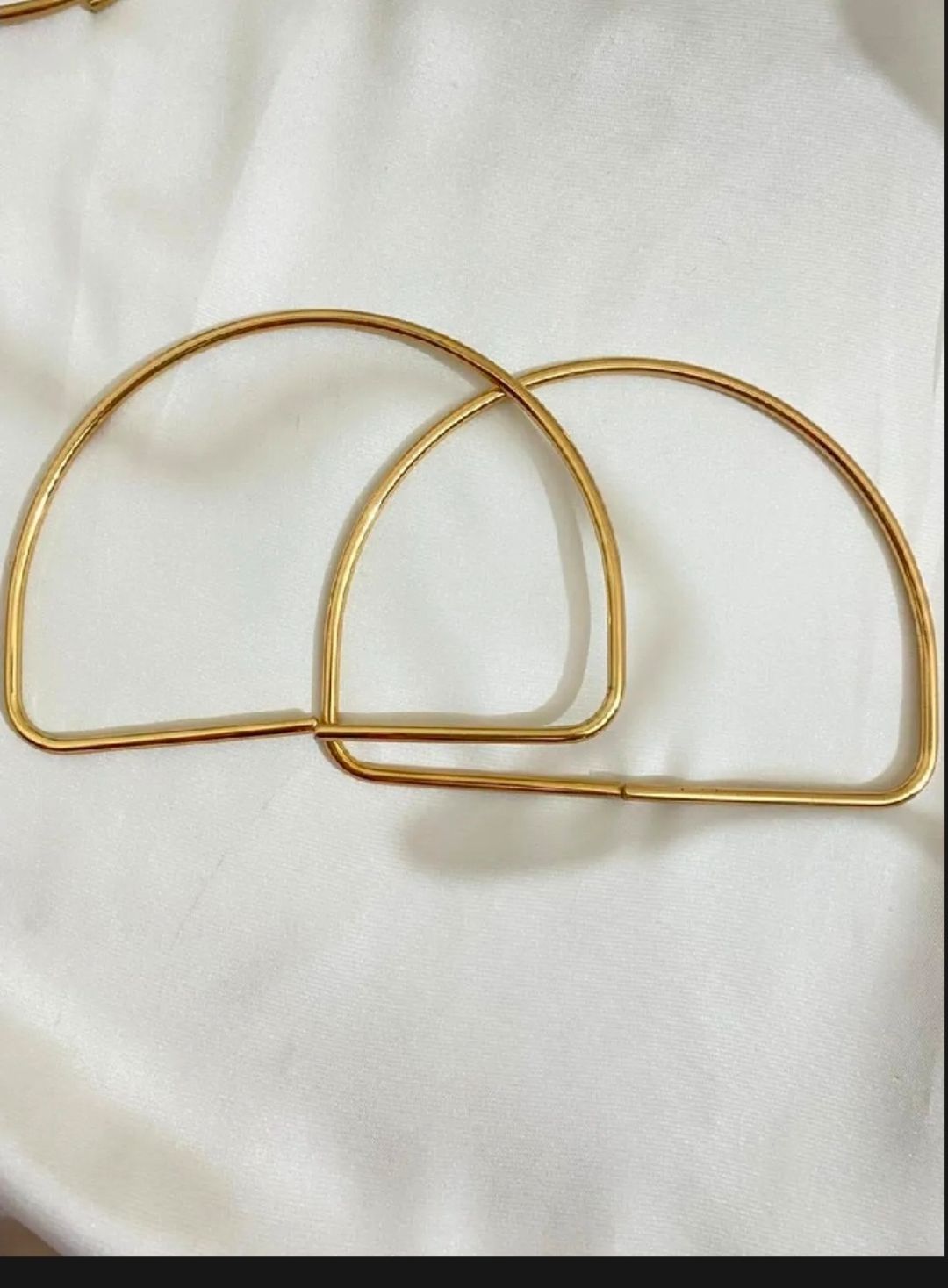 Metal Bag handle pair Replacement Metal hardware for handbags and totes