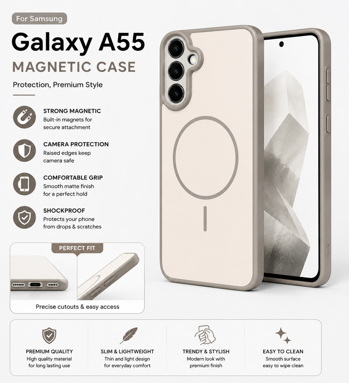 Samsung A55 back cover
