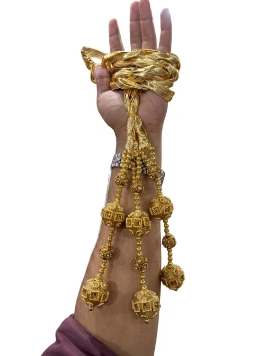 Traditional Punjabi Paranda for Women - Premium Gold & Silver Gota Hair Tassel with Latkan, Jhumka & Mirror Work | Bridal Mehndi, Mayon, Wedding & Festive Hair Accessory Braiding Ponytail Dori (Pack of 1)