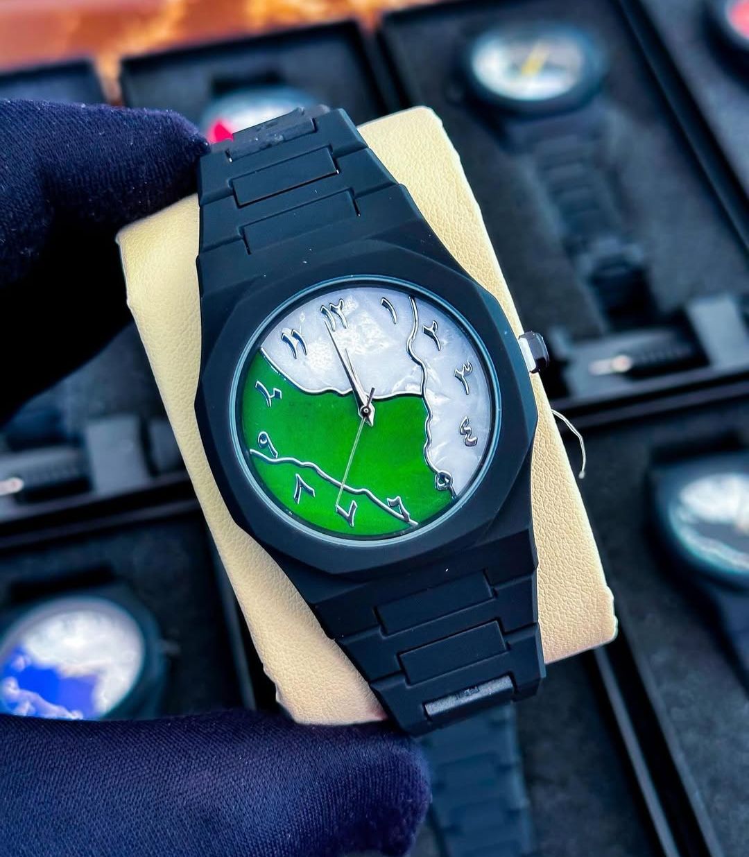 HOT DEALS NO1 Black Arabic Aura Watch For Men Stylish Aura Watch 100% Original Watch
