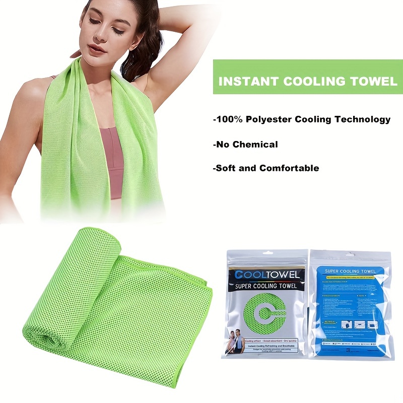 Quick Dry Cooling Sports Towel with Cold Core Technology - Soft and Breathable Microfiber Towel for Outdoor Activities, Beach, Travel, Cycling, Fitness, Running, Camping, Fishing, Yoga - Stay Cool and Refreshed All Day