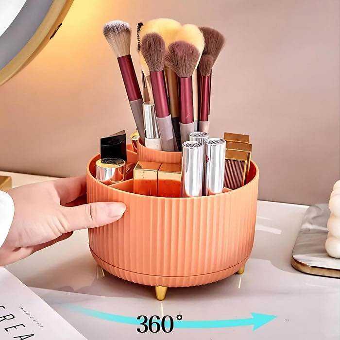 Orbit Rotating Organizer | 360° Rotatable Storage Organizer | Multipurpose Cosmetic & Desk Organizer | Space Saving Holder
