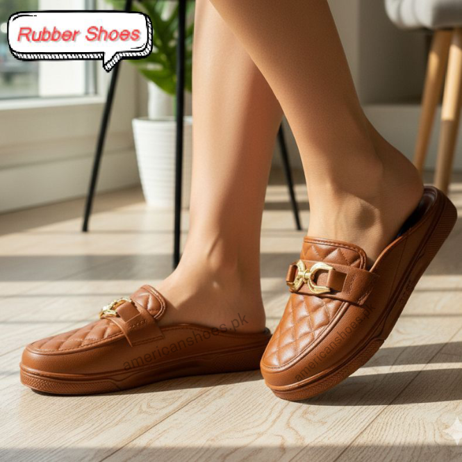 Women Chain Half Shoes & Loafers Nylon Rubber Loafers & Cut Shoes Slip On for Women