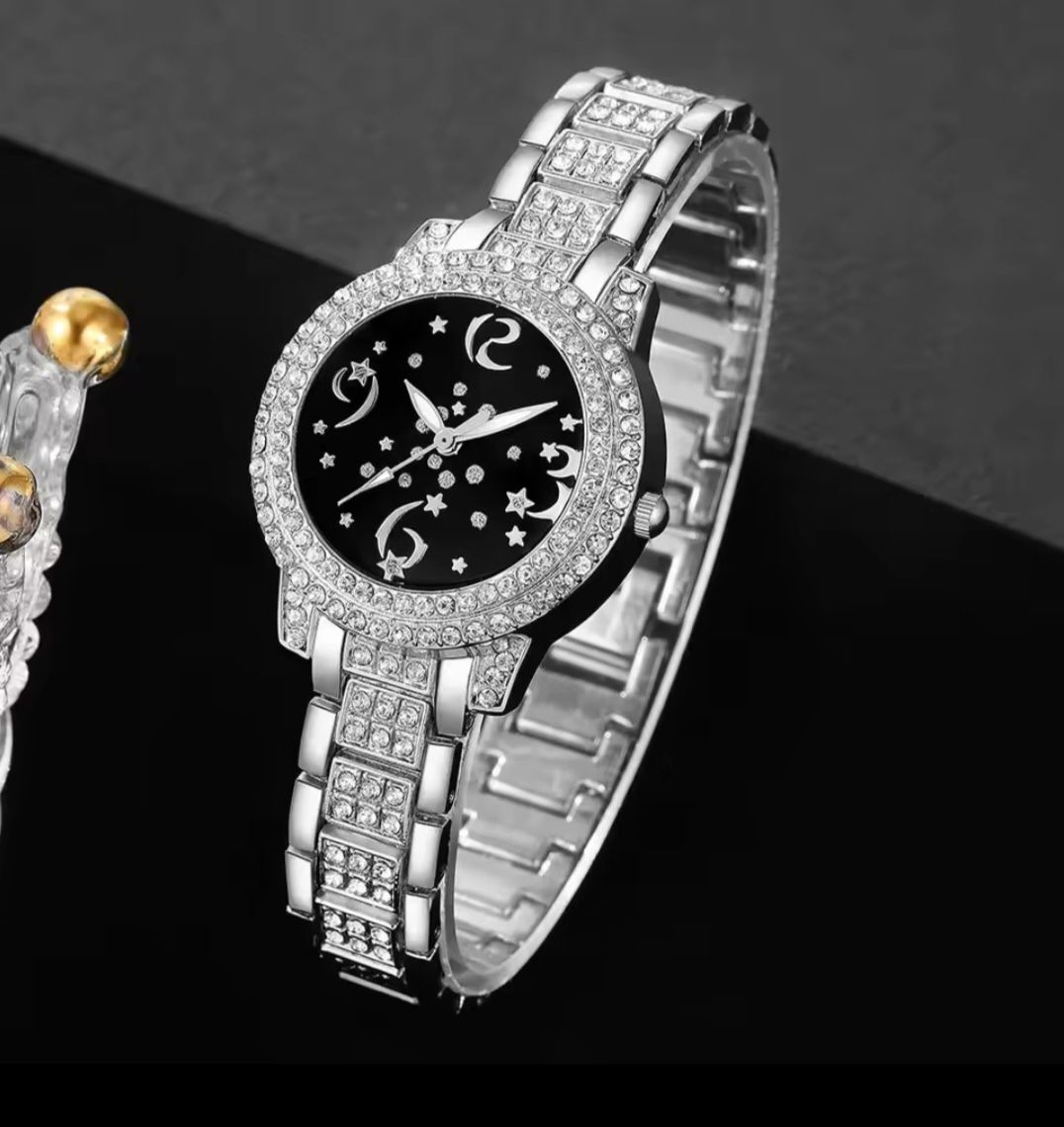 Watch - Fashion Square Watch Women Silver Watches Stainless Steel Band Quartz Wristwatches Ladies with bracelet set | Round watch | Rectangular Watch