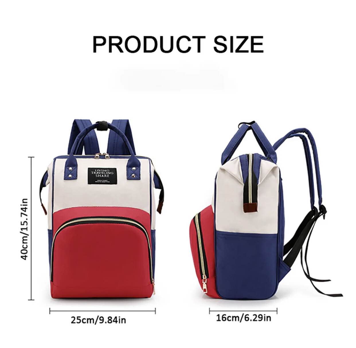 Diaper Mummy Bag Multi-Function Waterproof - Travel Backpack, maternity bag, imported Quality..rendom colour