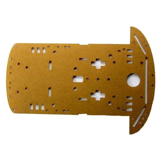 Acrylic chasis plate for smart robotic car.