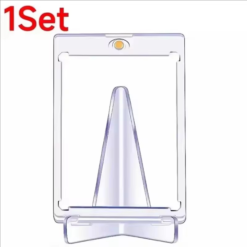 Magnetic Card Holder Support Set Protectors Hard Plastic Sleeves Trading Display Case For Pokemon Baseball Sports
