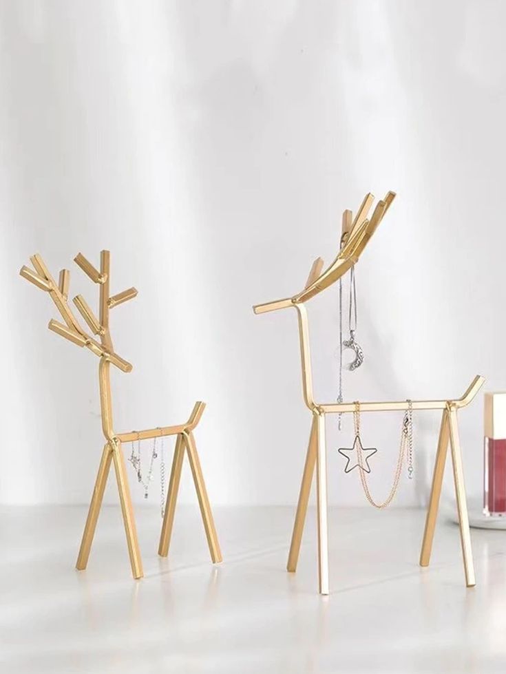 Antler Jewelry Stand Decorative Ornaments Necklace Display Stand Key Earring Storage Rack