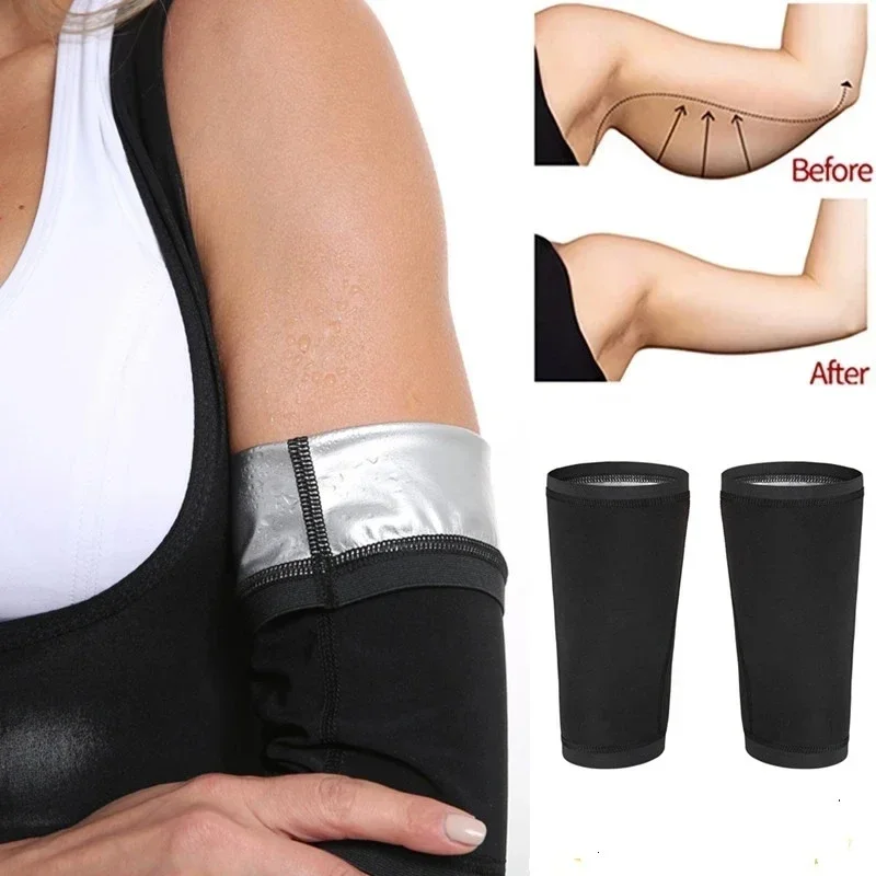 1Pair Arm Slimming ShaperS Compression Wrap Sport Sauna Sweat Bands for Weight Loss Women Workout Fitness Arm Trimmer Strap