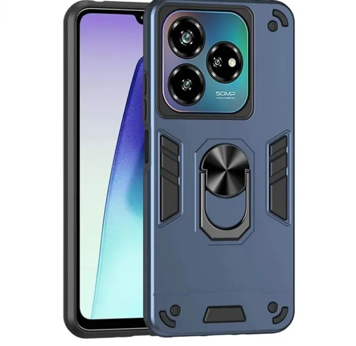 ZTE Blade V60 Smart Shockproof Hybrid Back Cover Full Body Durable Protection Case Magnetic Ring Holder Armor Case Rotating Kickstand Grip with Camera Lens Protection Anti-Drop Hard Case Rugged Shock Absorption Slim Fit Magnetic Car case
