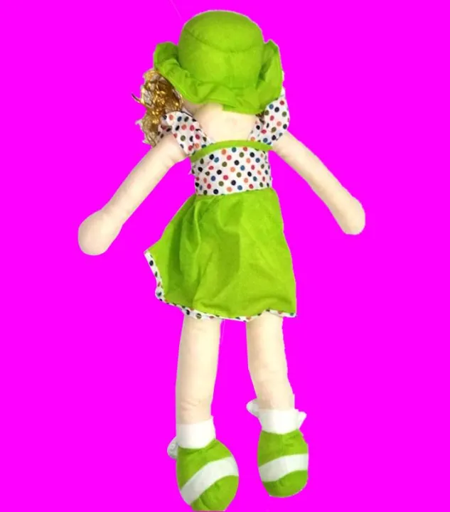 19-Inch Washable Soft Doll for Kids - Stuffed Toy Candy Doll with Beautiful, Colorful Blonde Hair (Random Color) for Children