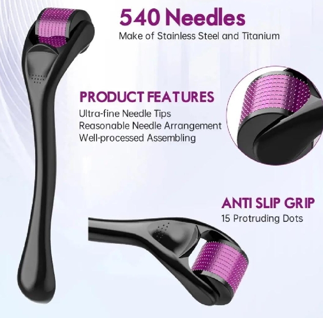 Derma Roller Titanium needles 0.5 Mm Hair & Skin System - Titanium needles - Best quality

derma roller - guaranteed