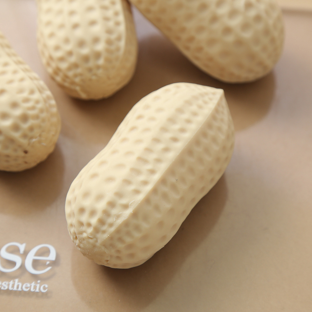 Peanut Squishy Toy Stress Ball Crunchy Squeeze Ball Buttery-Soft Feel Fidget Toy Asmr Sensory Anti Stress Toys  For Adult