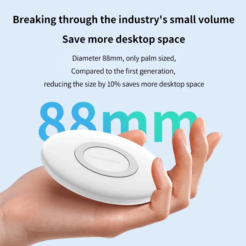 15W Fast Wireless Charger Pad For  For  S25 S24 S23 S22 S21 Ultra Z Fold Flip 6 4 5 Note10 Note20 S10 Plus QI Pad