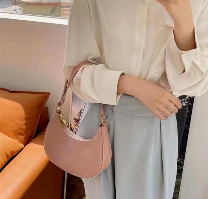 Fashion PU Leather Underarm Shoulder Bag for Women – Casual Summer Hobo Clutch Tote Luxury Shopper Handbag