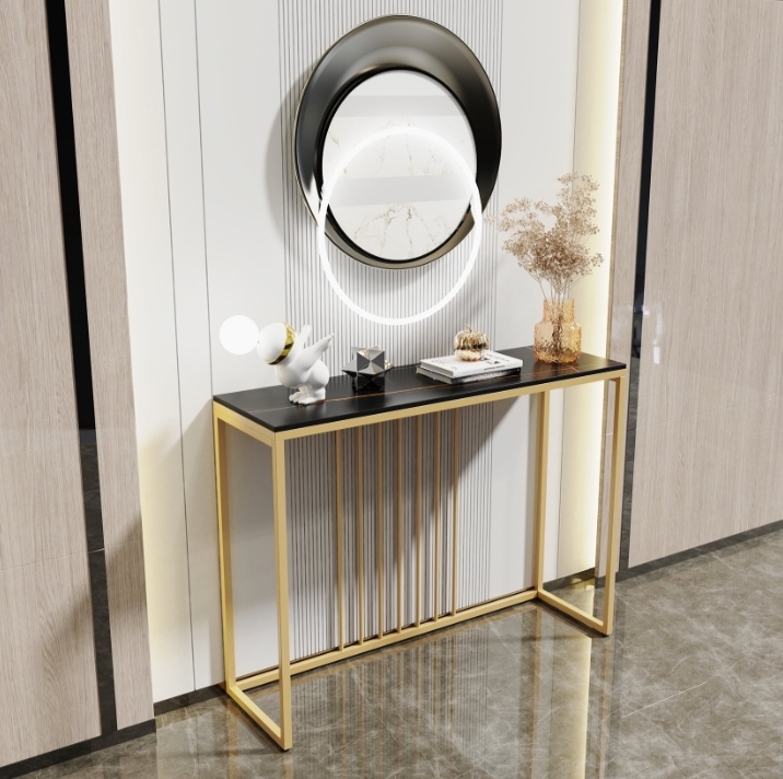 Marble and metal console table for every Room like entry way hallway