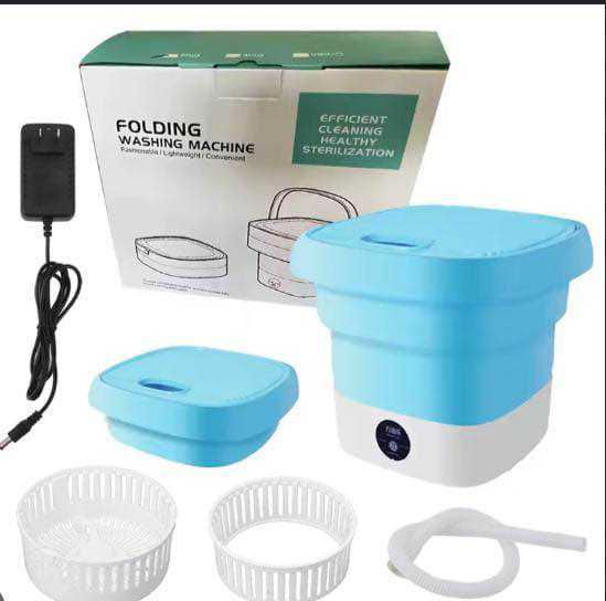 Foldable Mini Washing Machine | Portable Compact Washing Machine | High Quality Foldable Laundry Washer | Mini Clothes Washing Machine