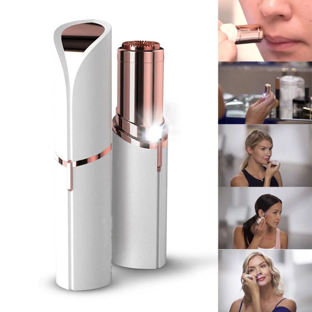 Hair Remover, Hair Removal Electric Trimmer - High Quality Pocket Sized Facial Hair Removal Machine, Epilator For Upper Lips, Lipstick Shape Razor, Eyebrow Shaver, Hair Trimmer For Women - Smooth Skin Hair Remover